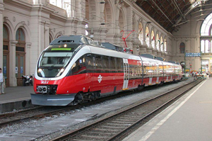 Train in Keleti Train Station Budapest