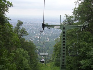 the chairlift in the Buda Hills