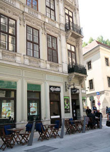 Alibi Cafe's terrace