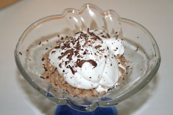 chestnut puree with whipped cream