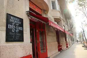 the red entrance of Culinaris Gourmet Food Store