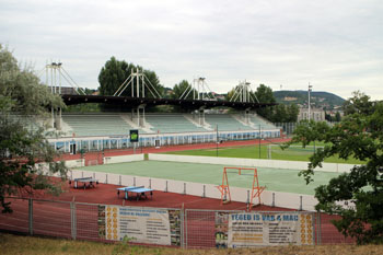 the Athletic Centre's outdoor tarck field