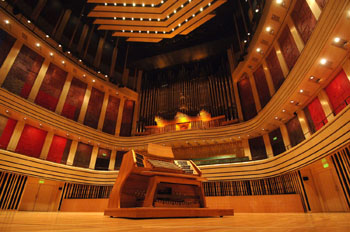 the organ in Mupa, Béla Bartók National Concert Hall