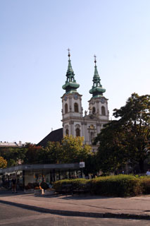 St. Anne Church with its two towers on Batthyany Sqr.