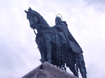 Statue of King St. Stephen in Buda Castle