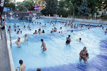 in the wave pool