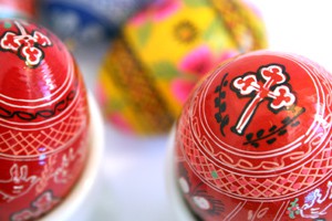 colourful Hungarian Easter eggs