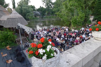 concert at the lake in Budapest zoo