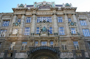 the facade of the Music Academy