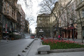 Pesti Broadway-Nagymezo utca in early spring