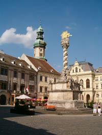 Holy Trinity statue in Sopron's centre