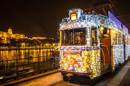 Christmas Light Tram In Budapest | Timetable And Route 2024