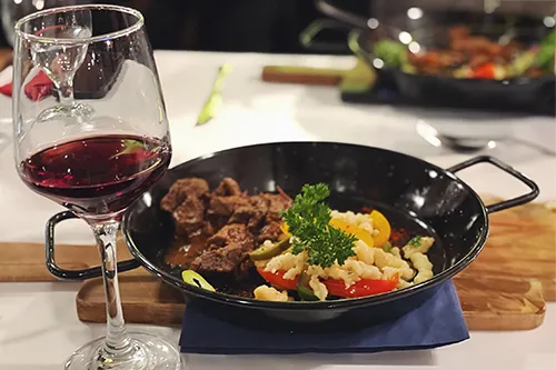 Budapest wine and dine river cruise with gourmet dinner and wine tasting on board